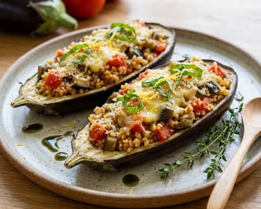 Töltött padlizsán