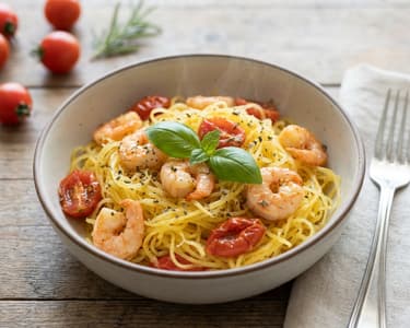 Tökspagetti rákkal