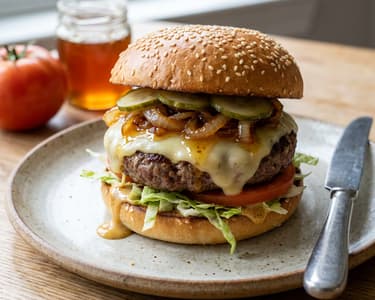 Hot honey burger