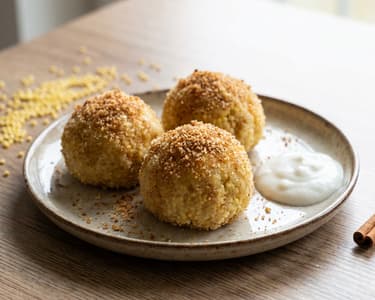 Hamis túrógombóc (mentes, vegán)