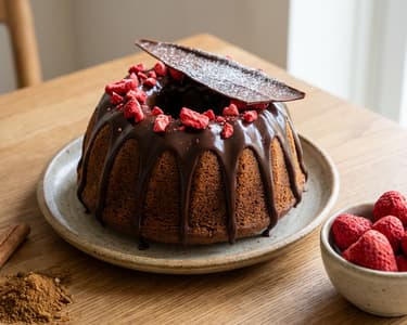 Mikrós mézeskalács kuglóf 15 perc alatt (vegán, glutén-, hozzáadott cukormentes)