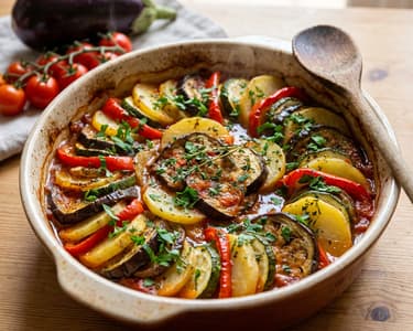 Ikariai Briam – görög zöldségtál