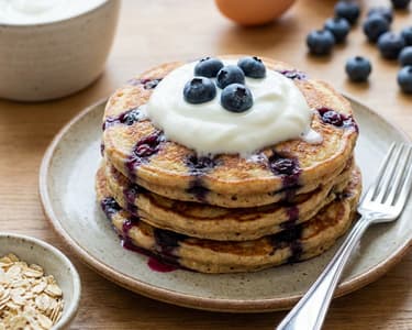 Skyr Yogurt-Blueberry Pancakes