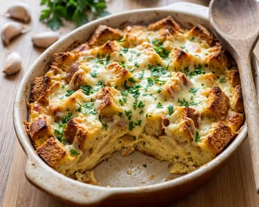 Sós máglyarakás (kenyérpuding)