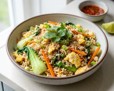 Vietnamese Fried Rice with Vegetables