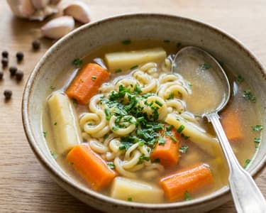 Traditional Beef Broth with Roasted Bones