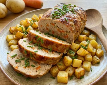 Pulykafasírt sült burgonyával