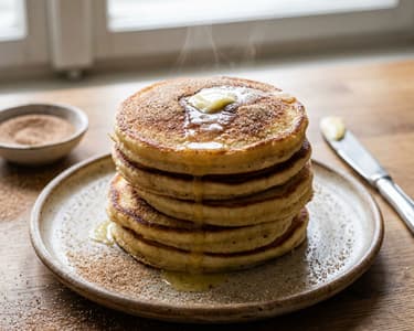 Kelt palacsinta fahéjas cukorral és vajjal
