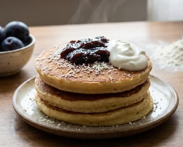 Yeast pancakes with overnight proofing