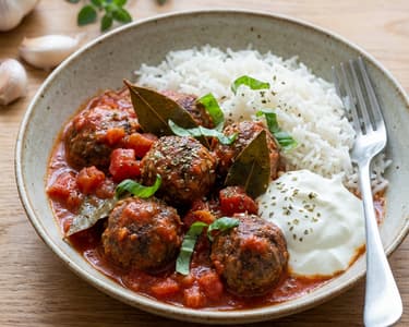 Juicy meatballs in tomato sauce