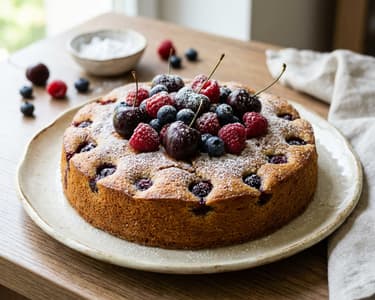 Fruit Sponge Cake (Bublanina)