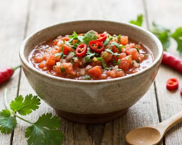 Friss paradicsom salsa | Pikáns mártogatóst grillezéshez