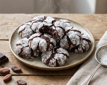Csokoládés crinkles keksz