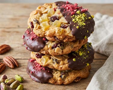 Christmas Moroccan Cookies with Pineapple and Pecans