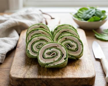 Turkey Tortilla Rolls with Cream Cheese and Spinach