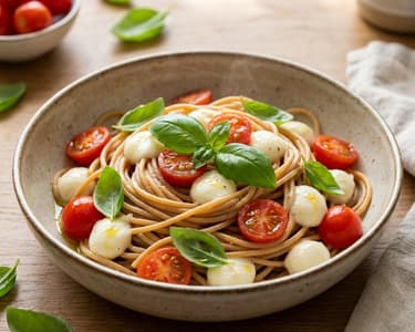 Caprese Pasta | Quick and Healthy Italian Dinner