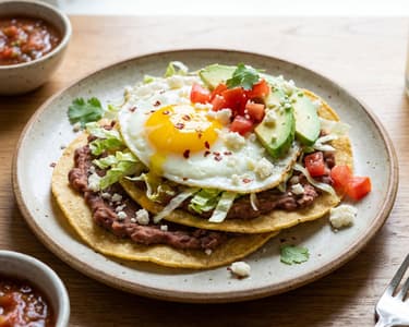 Reggeli tostada | Mexikói tojásos tortilla avokádóval