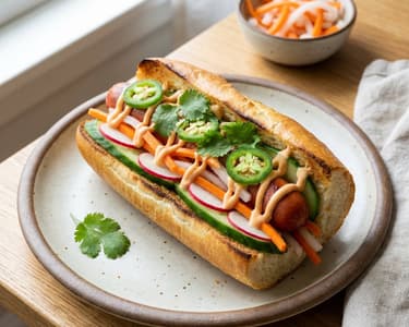 Banh-mi hot dog | Ázsiai fúziós gyors vacsora