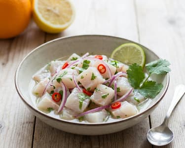 Refreshing Ceviche with Avocado