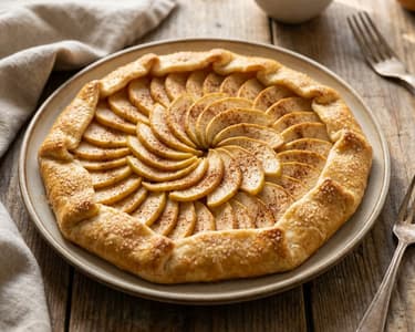 Rustic Apple Galette with Almonds