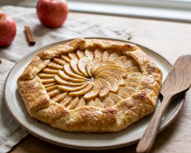 Rusztikus almás galette fahéjjal