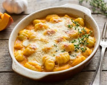 Sült sütőtökös gnocchi | Krémes őszi vacsora