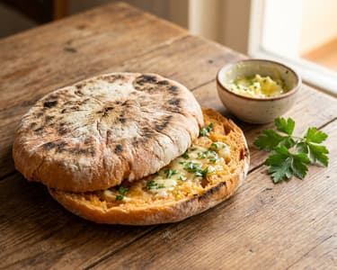 Bolo de caco (portugál édesburgonyás kenyér)