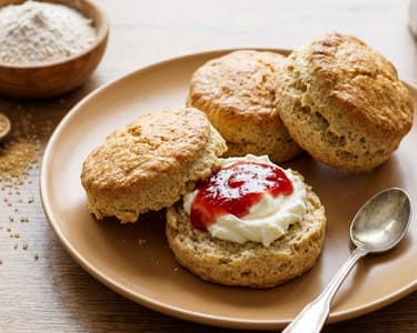 Scone (Édes tönkölybúzás pogácsa)