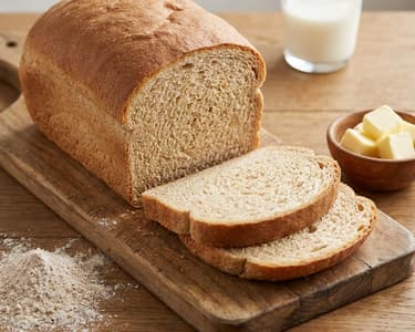 Teljes kiőrlésű toast kenyér | Puha és foszlós házi kenyér