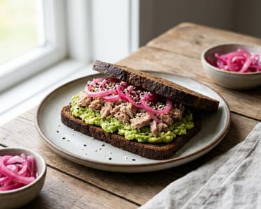 Avocado and Tuna Sandwich