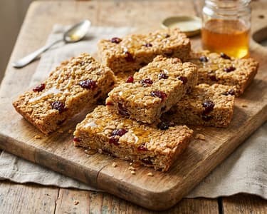 Flapjack – Mézes-mogyoróvajas zabpehely szelet áfonyával