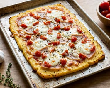 Polenta pizza tepsiben | Gluténmentes és ropogós