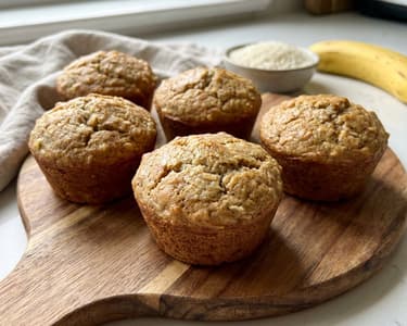 Rizses-banános muffin