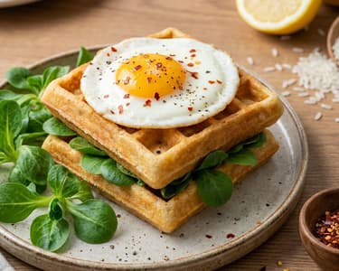 Salty Rice Sandwich with Fried Egg