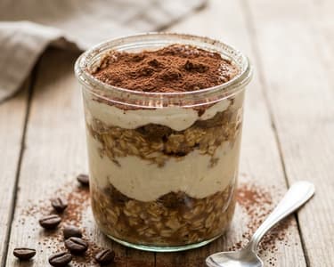 Tiramisu éjszakai zabkása