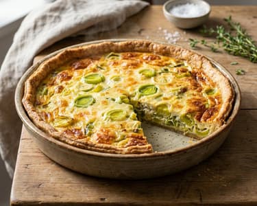 Pórés quiche | Egészséges sós pite tönkölyliszttel