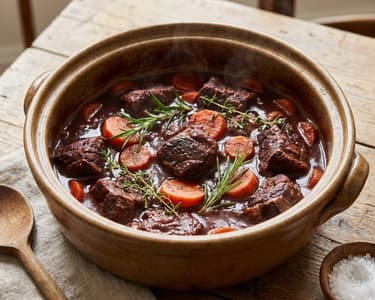 Red Wine Beef Shank with Carrots