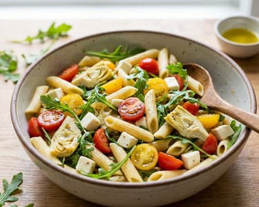 Summer Vegetable Salad with Mozzarella | Refreshing Pasta Dish