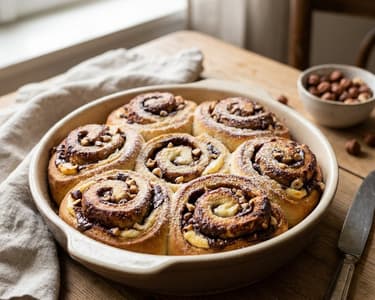 Chocolate-Hazelnut Cream Swirls | Soft and Creamy Dessert