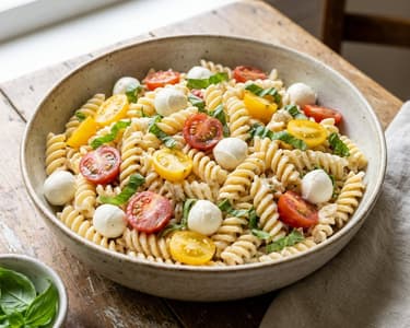 Mozzarellás tésztasaláta