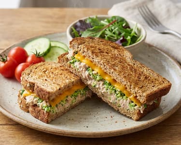 Grilled Tuna Sandwich with Broccoli