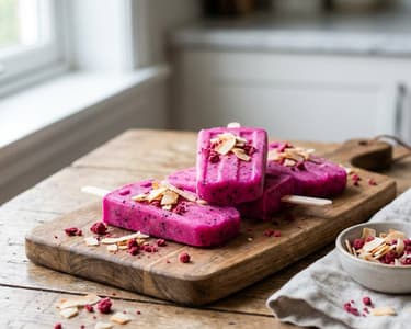 Dragon Fruit Ice Cream with Coconut
