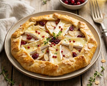 Őszi sós pite camemberttel és körtével