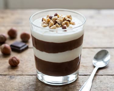Hazelnut-Chocolate Milk Dessert | Quick Layered Dessert