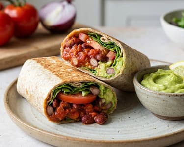 Babos burrito avokádóval