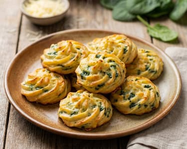 Spinach and Cheese Potato Puffs