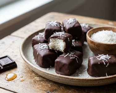 Coconut Bites in Chocolate