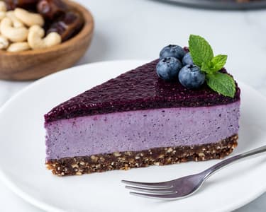 Sütés nélküli áfonyás cheesecake