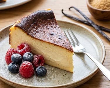 Basque Burnt Cheesecake | Creamy Spanish Dessert