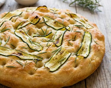 Italian Zucchini Focaccia | Healthy Homemade Baked Good